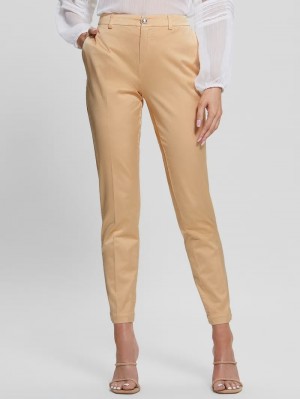 Pantalon Guess Zoe Satin Mujer Coral Multicolor | Mexico-23701