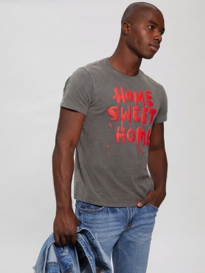 Playeras Guess Home Sweet Home Tee Hombre Multicolor | Mexico-69213