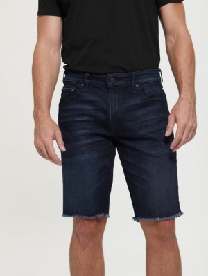 Short Guess Regular Fit Denim Hombre Azules Oscuro | Mexico-42781
